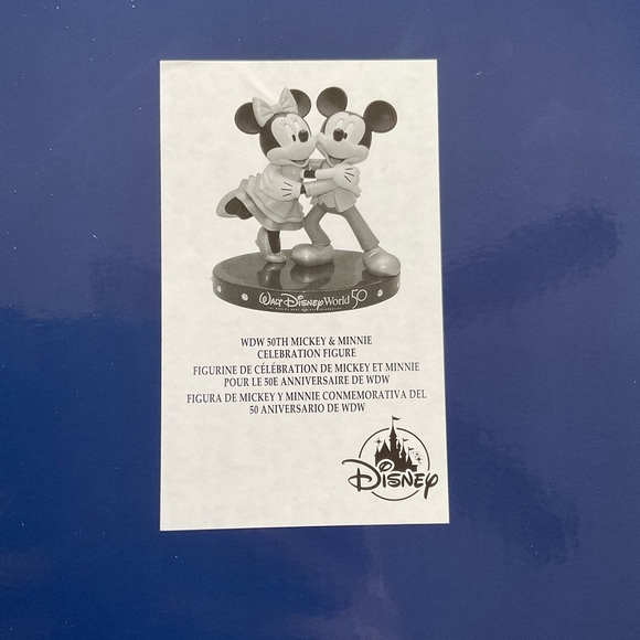 DISNEY 50TH CELEBRATION   BIG FIG  STATUE MICKEY AND MINNIE  2021 NEW IN BOX - Picture 5 of 7